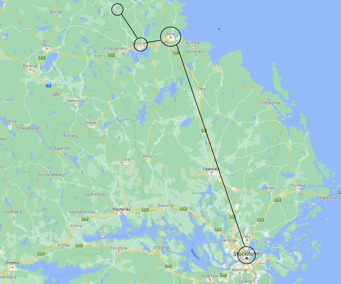 Åka reguljärtrafik från Stockholm till Kungsberget