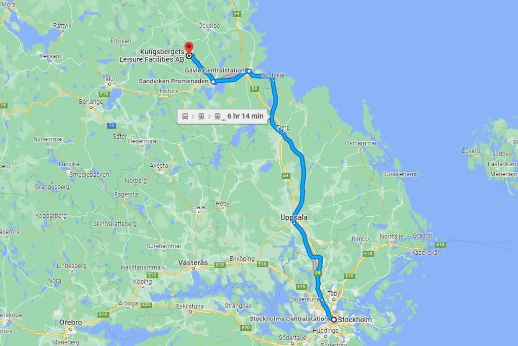 Kungsberget Karta